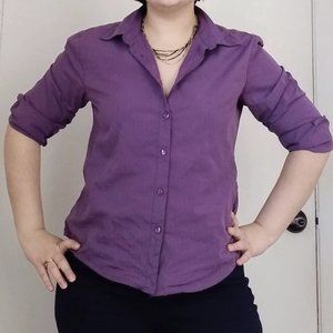 Purple Pinstripe Lightweight Button down